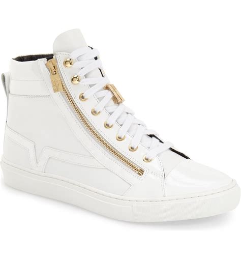 versus versace sneakers uomo alte|versace zipped high top sneakers.